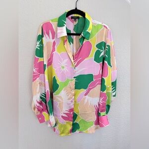 Haver London floral button-down shirt